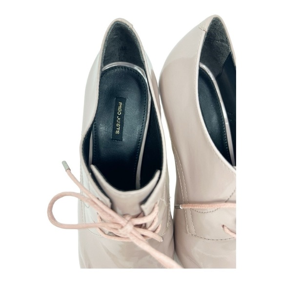 Anthropologie Pied Juste Tipo Pale Pink Lace Up Heels Sz 36 - Picture 8 of 10